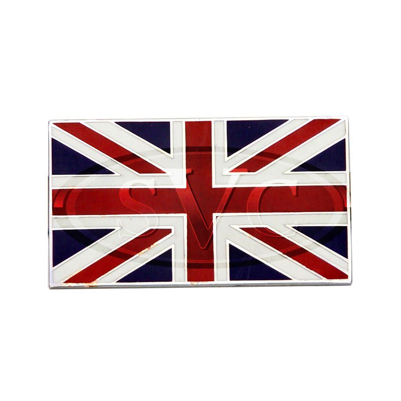 Enamelled 50mm Union Flag badge, self adhesive