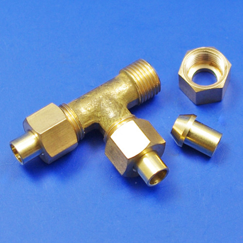 Solder nut type Tee piece - 1/8