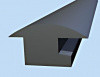 Roof Seal Rubber extrusion - 12mm base, 20mm top, 10mm high