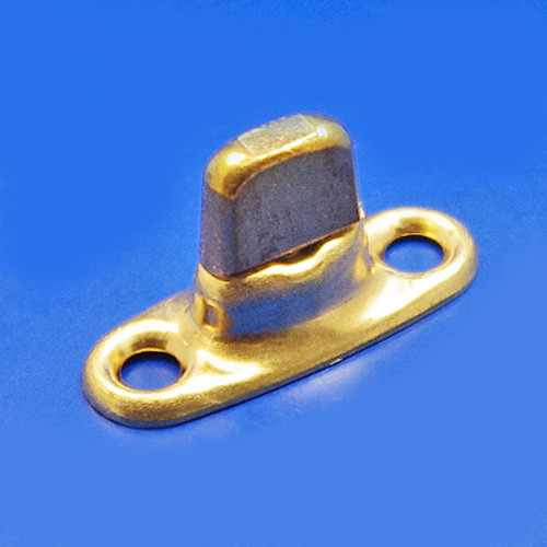 Turnbutton fastener - Single height, brass