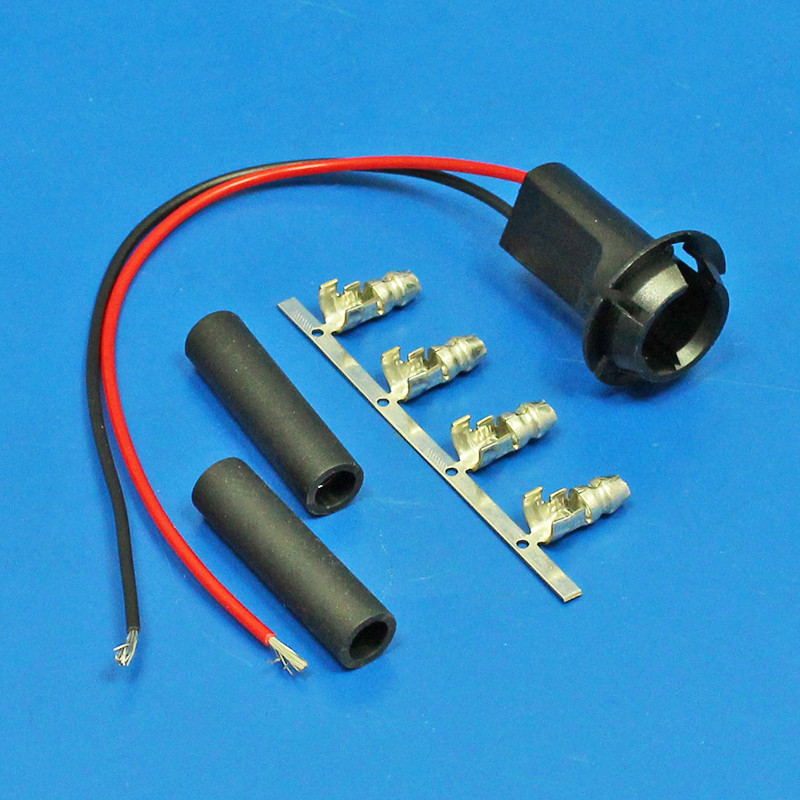 WEDGE T10 Push in plastic bulb holder for capless bulbs - Flange type