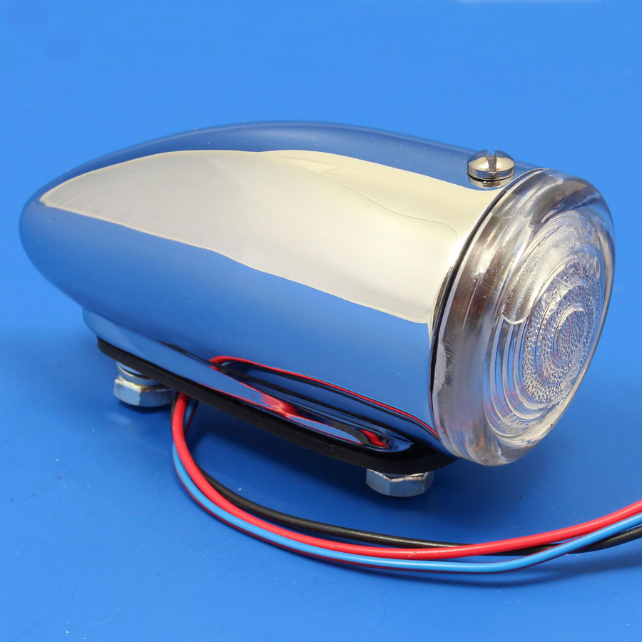 Side/Indicator Lamp - Equivalent to Lucas 1130 type, clear plastic lens