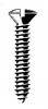 Self tapping screw - Countersunk/raised head/slotted, stainless