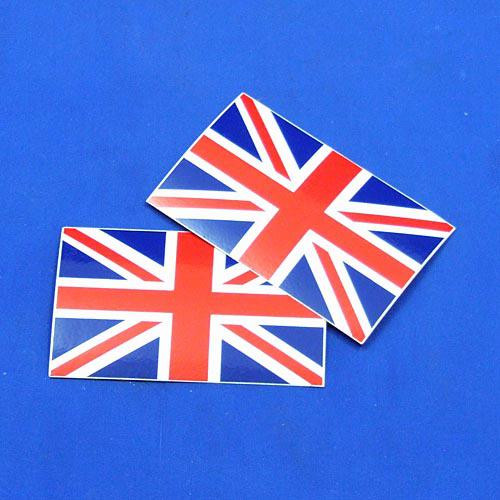 Union Jack vinyl badge (PAIR)