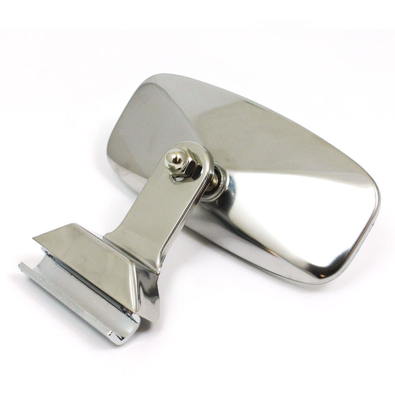 Clamp on mirror - Quarterlight mount, straight bracket