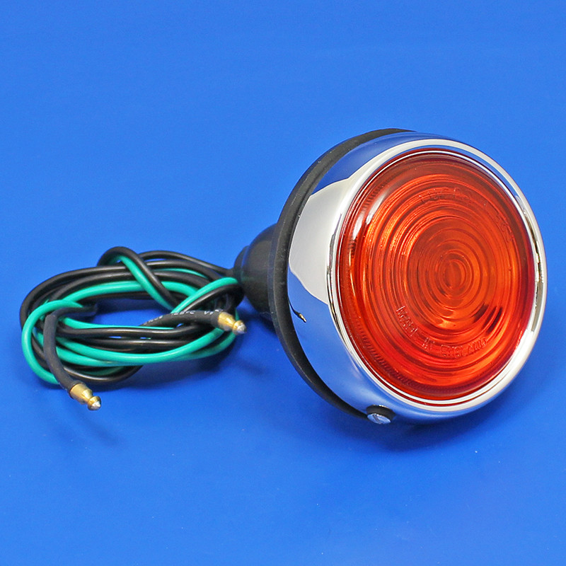Indicator Lamp - Lucas L563 type with amber lens (Each)