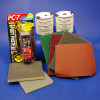 Steering wheel repair kit, various colours