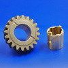 intermediate gear with shaft sleeve