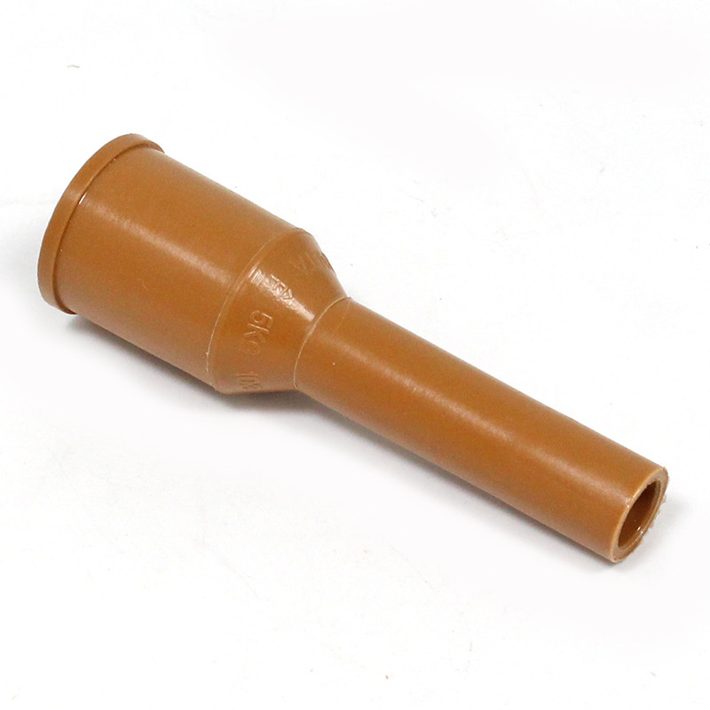 Straight suppressed spark plug cap - Brown