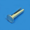 Bifurcated nickel plated steel split rivet - 11mm under head