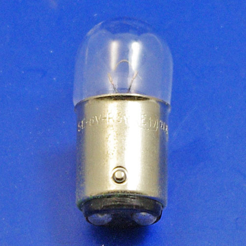 6 volt double contact SBC BA15D 5 watt auto bulb