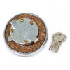 Locking fuel filler cap, FORD script