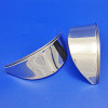 7" Headlamp visor - Stainless steel