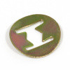 Badge fixing spire clip - for 5.5mm diameter badge pin/post