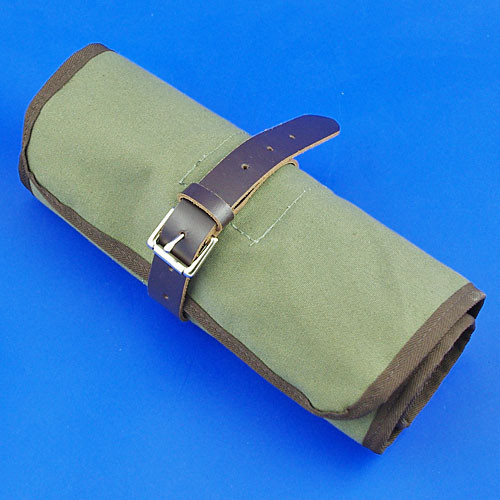 Tool roll - green canvas