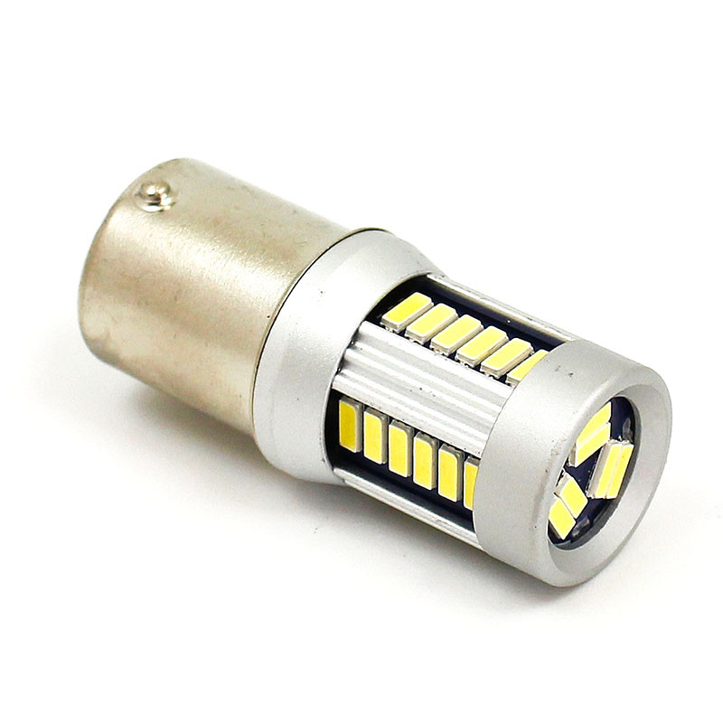 White 12V LED Warning lamp - SCC BA15S base