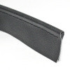 Wing piping - Grained black leathercloth, 6mm bead, 32mm flange