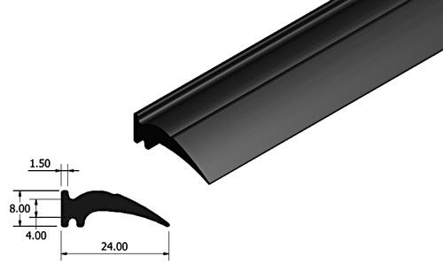 Windscreen Rubber extrusion - 8mm wide, 24mm overall