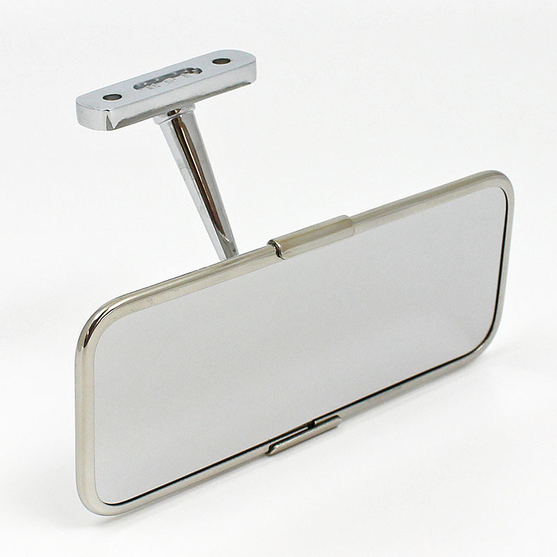 Classic interior rear view mirror - Stainless steel, early Cobra