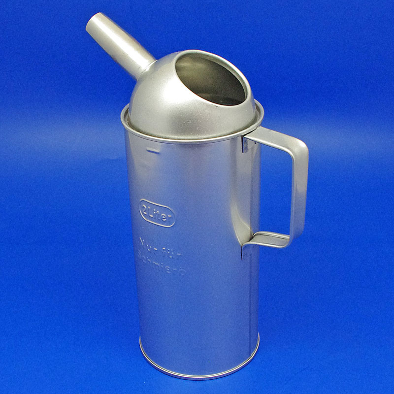 Oil measure can - 2 Litre, rigid spout