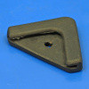 Rubber bonnet corner - With metal bonded insert