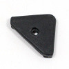 Rubber bonnet corner - with metal bonded insert