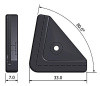 Rubber bonnet corner - With metal bonded insert