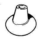 Bumper iron cover - Base 68mm x 63mm, PAIR