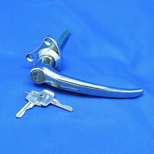 Exterior door handle - Heart shaped escutcheon, MG, Morris etc - Locking