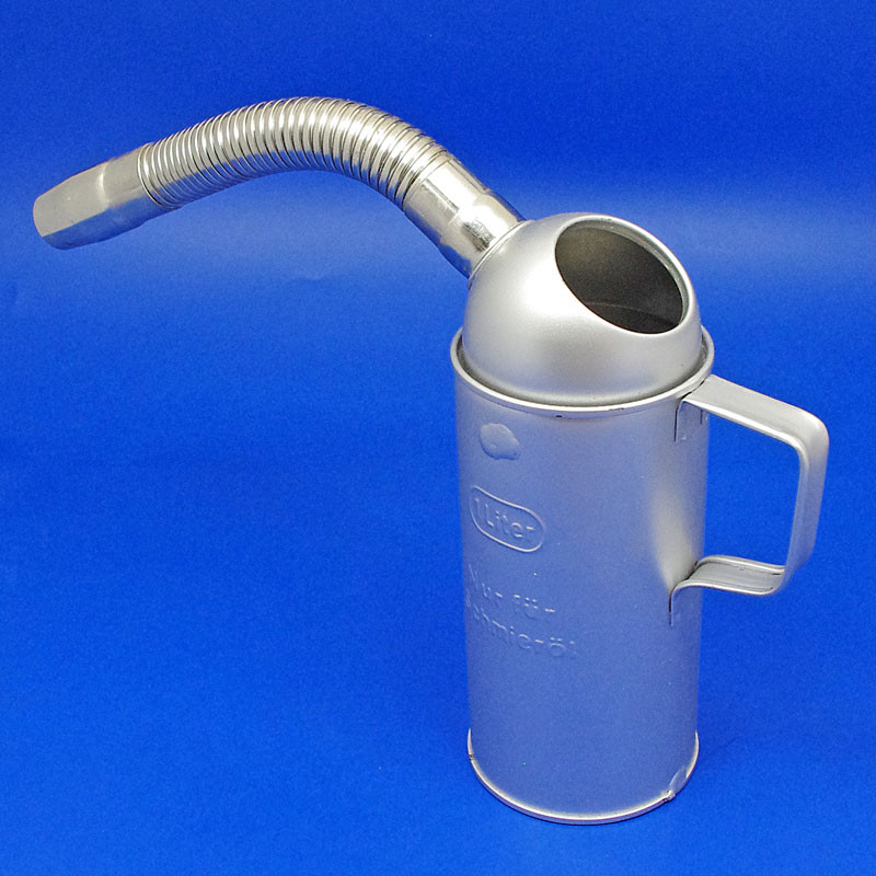 Oil measure can - 1 litre, flexible spout