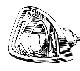 Wing or front flasher lamp body