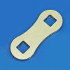 Spring shackle plate