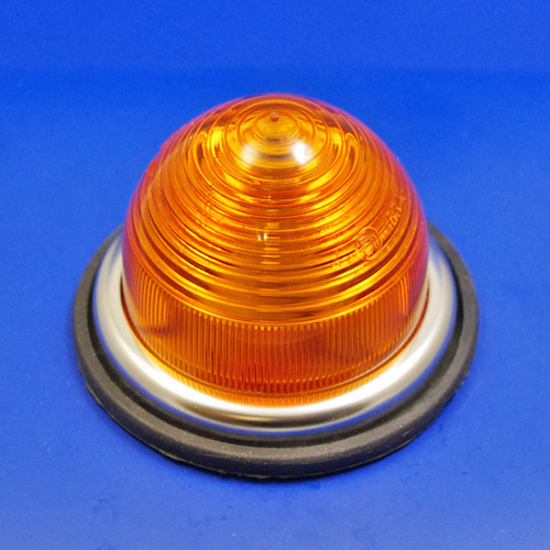 Side, Rear or Indicator Lamp equivalent to Lucas 594 (Flush Mount) - Amber indicator with plastic lens