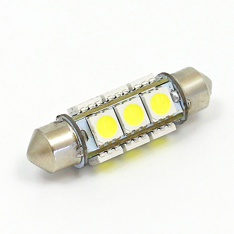 White 6V LED Festoon lamp - 11x39mm FESTOON fitting