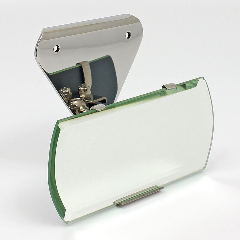 Interior rear view mirror - Face/rail mounting, bevelled glass