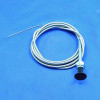 Control cable - 1500mm long piano wire, plain knob