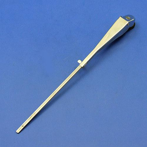 Wiper arm - Spline shaft attachment, stainless, three blade fitting options - Bayonet fitting - 5.2mm wide straight