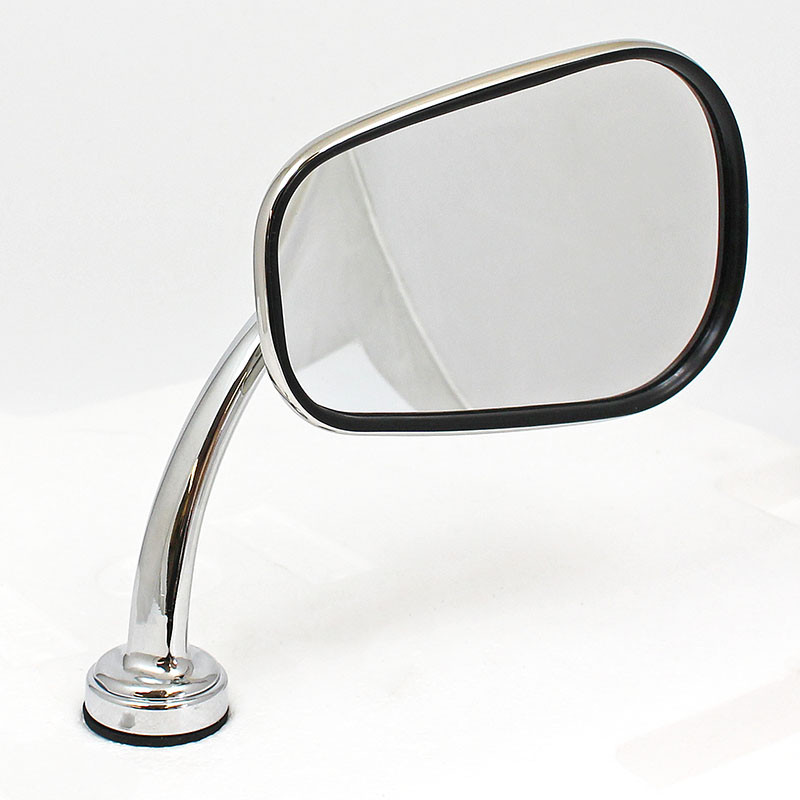 Swing back mirror - 126mm x 85mm 'Oval' head - Oval head with CURVED arm