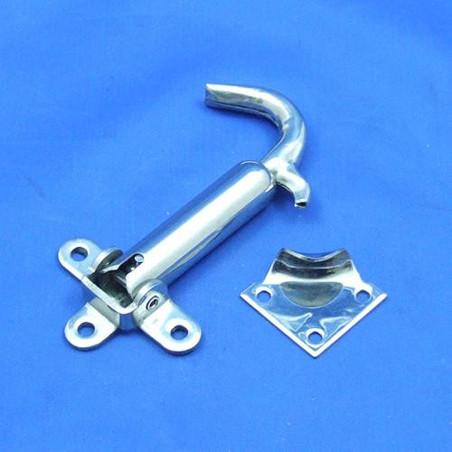 Bonnet catch - Polished Stainless steel - Three hole mount bracket