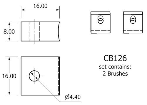 Dynamo and starter brush sets