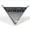 Ford triangle chrome wing badge