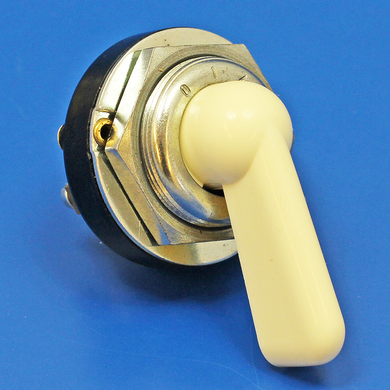 Rotary lighting switch - Ivory, 4 position