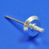 Chrome body moulding/trim clip - For fixing body moulding strips, 9mm gap