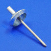 Chrome body moulding/trim clip - For fixing body moulding strips, 9mm gap