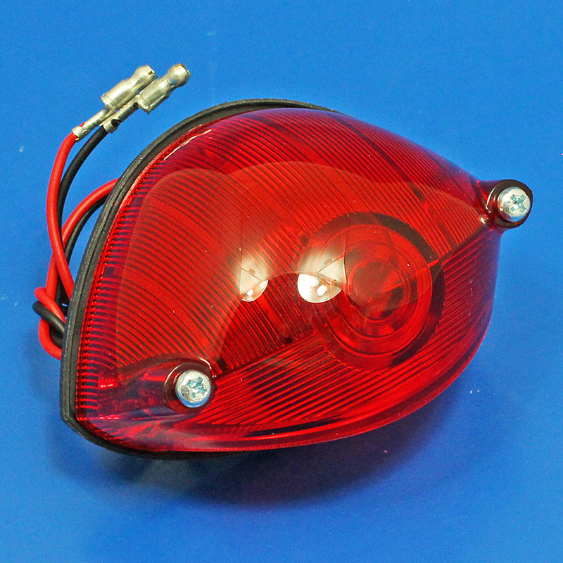 Rear motorcycle lamp - Equivalent to Lucas 529 model