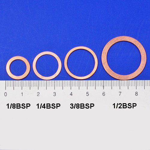 Solid copper washer - 1/2