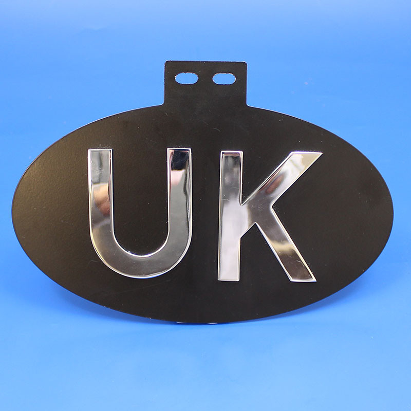 UK oval plaque (top mount)