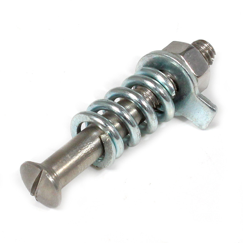 Door hinge pin, tag, spring and nut - For 38mm self-aligning hinge