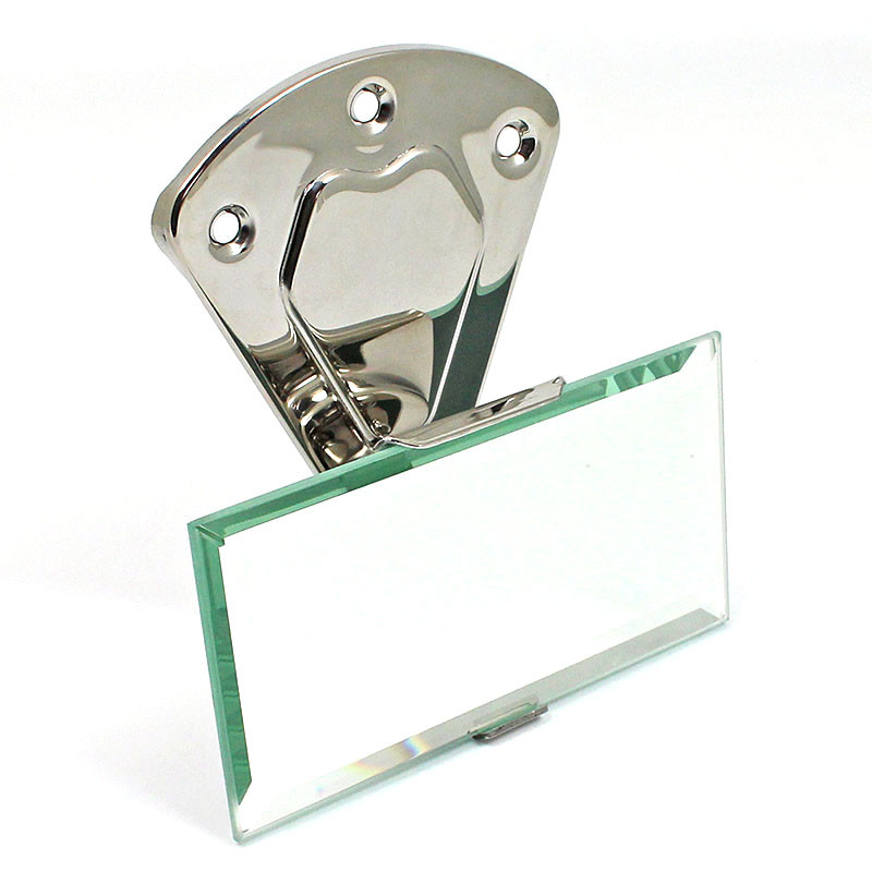 Interior rear view mirror - Face mounting, bevelled glass