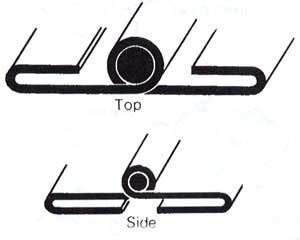 Bonnet hinge - folded type 4ft (1220mm) length - SET of three hinge - Top and two sides